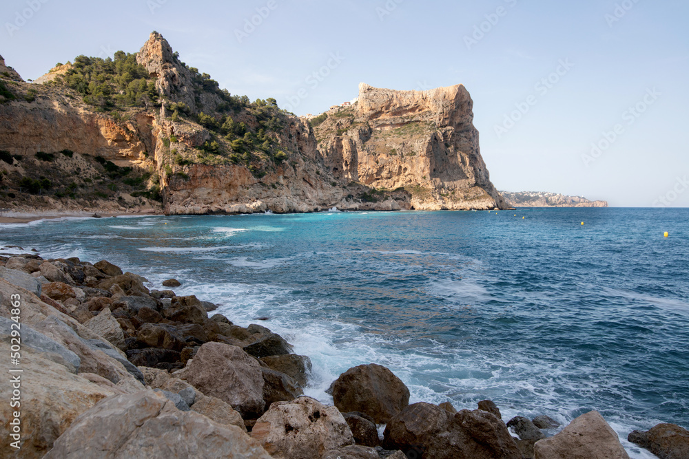View of the Mediterranean coast of Alicante Spain