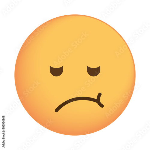 doubtful emoji face