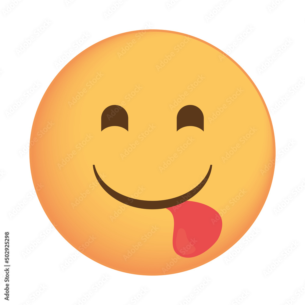 Fototapeta premium face tongue out emoji