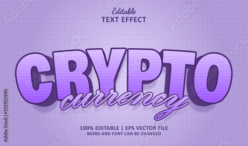Crypto Editable Text Effect Style