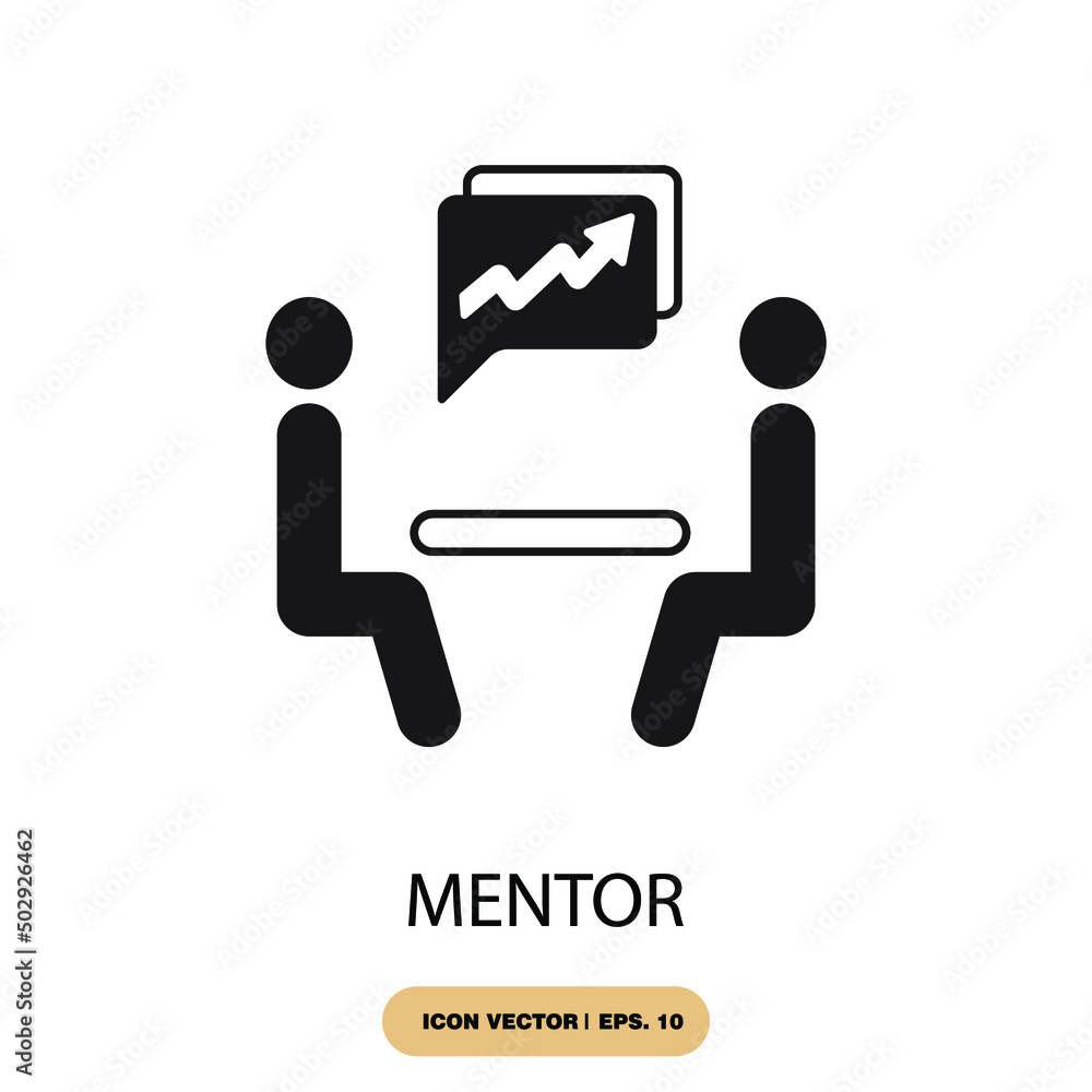mentor icons  symbol vector elements for infographic web
