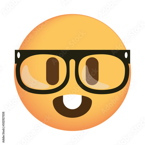 nerd face emoji