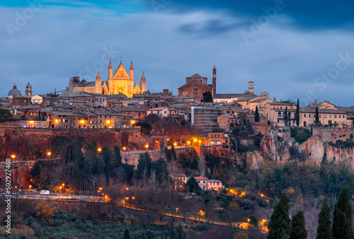 Orvieto, Umbria, Italy Medieval Skyline