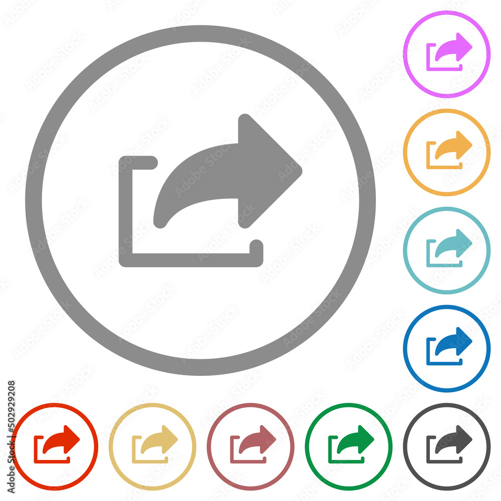 Export symbol solid flat icons with outlines Export symbol solid flat icons with outlines