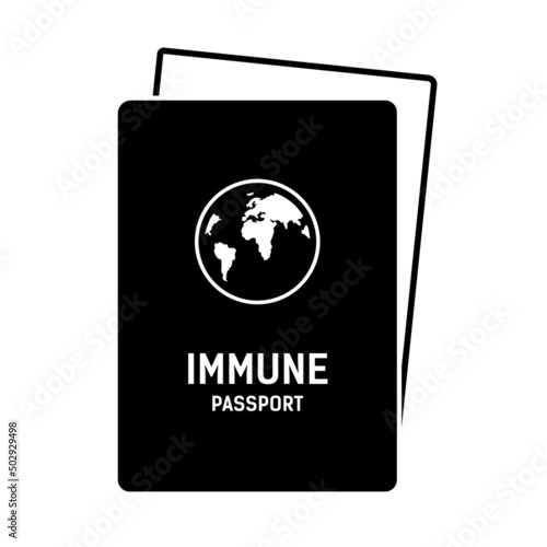 vaccination certificate against covid-19. Passport for travel in time pandemic.