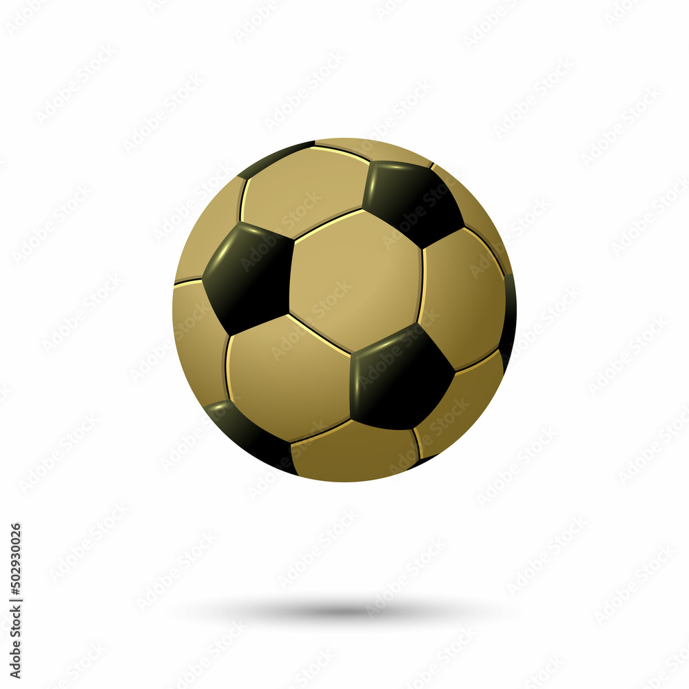 3d golden soccer or football ball isolated on white background 3d golden soccer or football ball isolated on white background