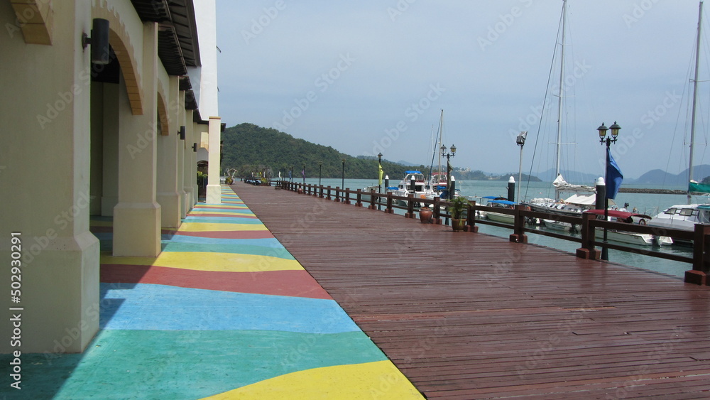 walking deck, langkawi, malaysia