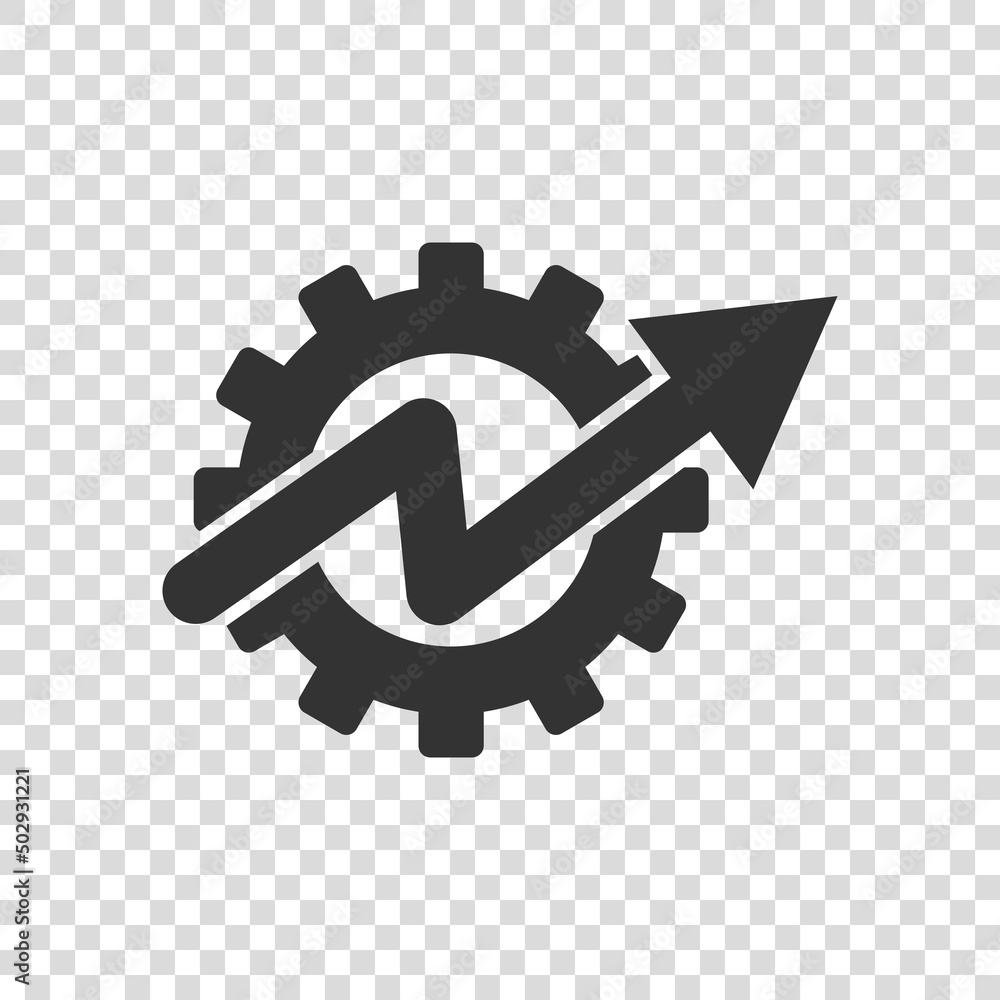 Productivity icon in flat style. Process strategy vector illustration on isolated background. Seo analytics sign business concept. Productivity icon in flat style. Process strategy vector illustration on isolated background. Seo analytics sign business concept.