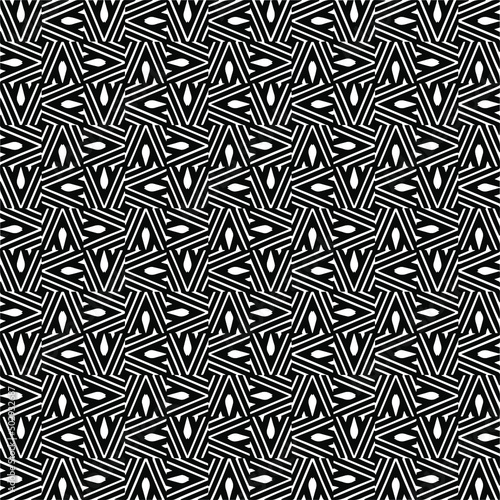  seamless pattern.Simple stylish abstract geometric background. Monochrome image. Black and white color. Design for decor, prints, textile.Design element for prints. 
