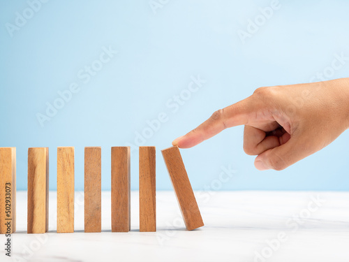 Obraz na plátně Risk and strategy in business concept