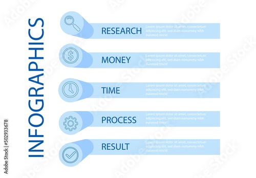 Vector Infographic design with icons. process diagram, flow chart, info graph, Infographics for business concept, presentations banner, workflow layout.