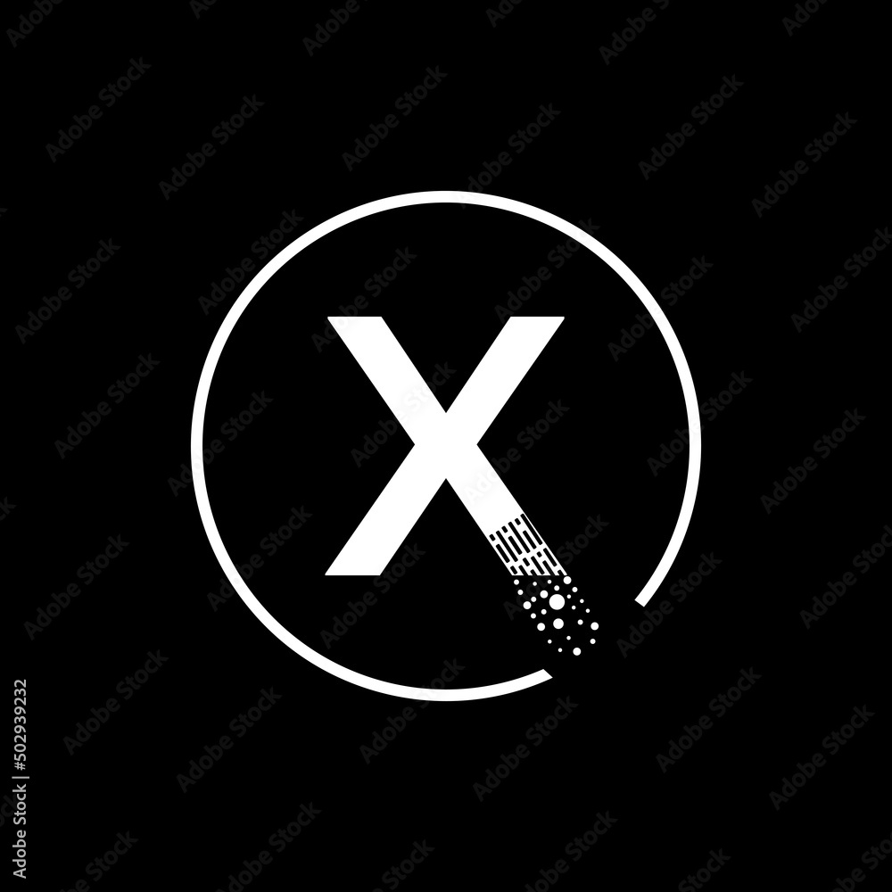 Initial X letter logo Design with creative modern business typography vector template. Dots Lettering Vector Illustration. Initial X letter logo Design with creative modern business typography vector template. Dots Lettering Vector Illustration.