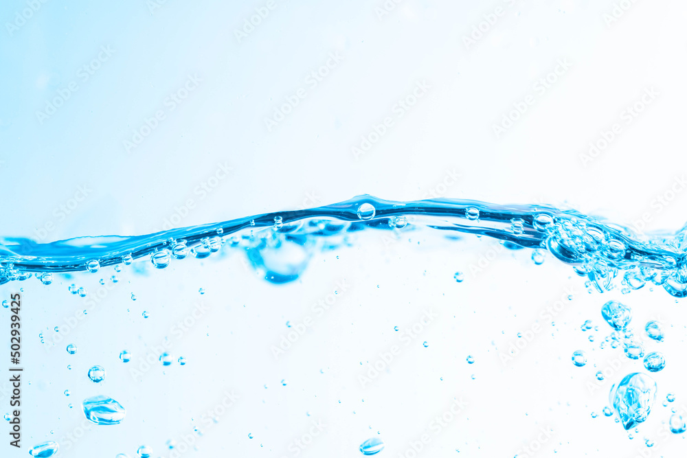 Background image of moving water in waves,bubbles, on white background Background image of moving water in waves,bubbles, on white background