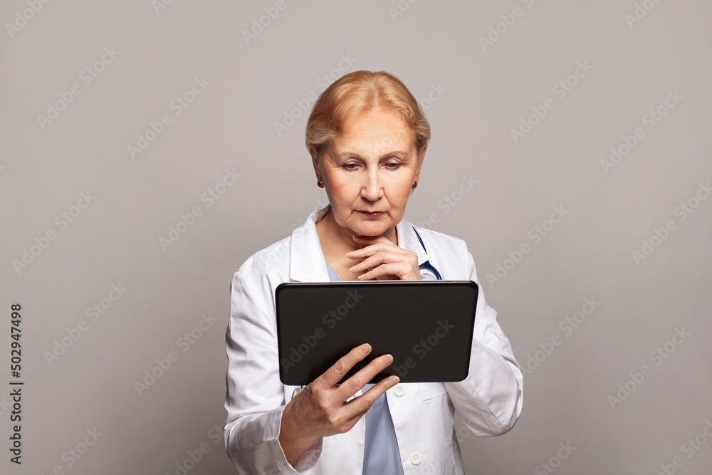 Medical technology concept. Doctor working with digital tablet laptop Medical technology concept. Doctor working with digital tablet laptop