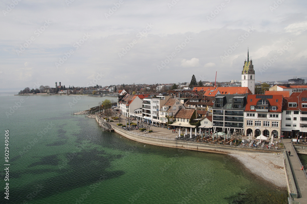 The view of Friedrichshafen, Baden-Wuerttemberg, Germany