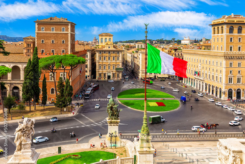 Venice Square or Piazza Venezia, Rome, Italy