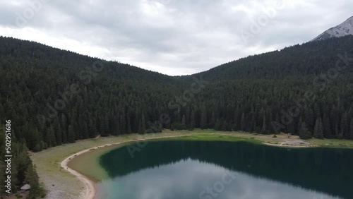 Black lake in Montenegro