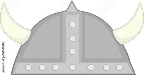 Vector illustration of a Viking helmet
