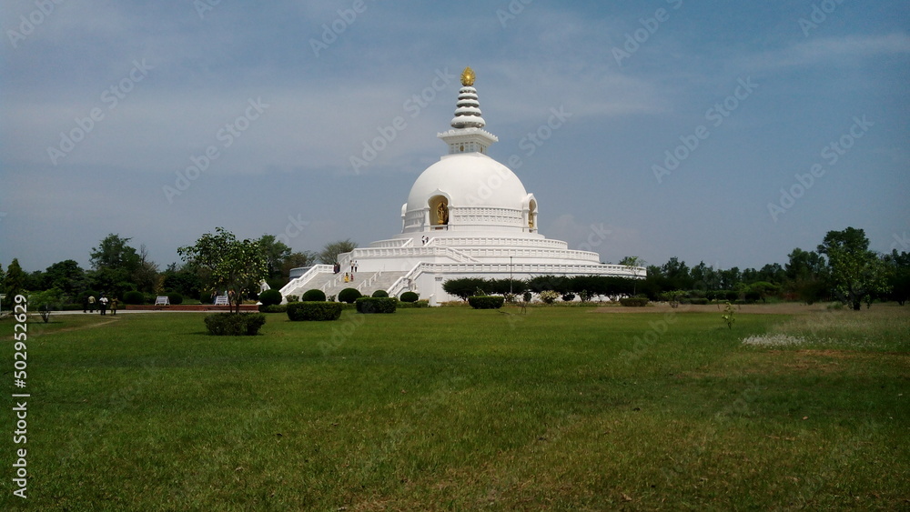 World Peace Stupa at Lumbini of Nepal