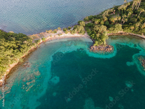 Beach in la Pointe du Bout, Les Trois-Ilets, Martinique, French Antilles photo