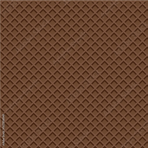 Chocolate waffle texture background
