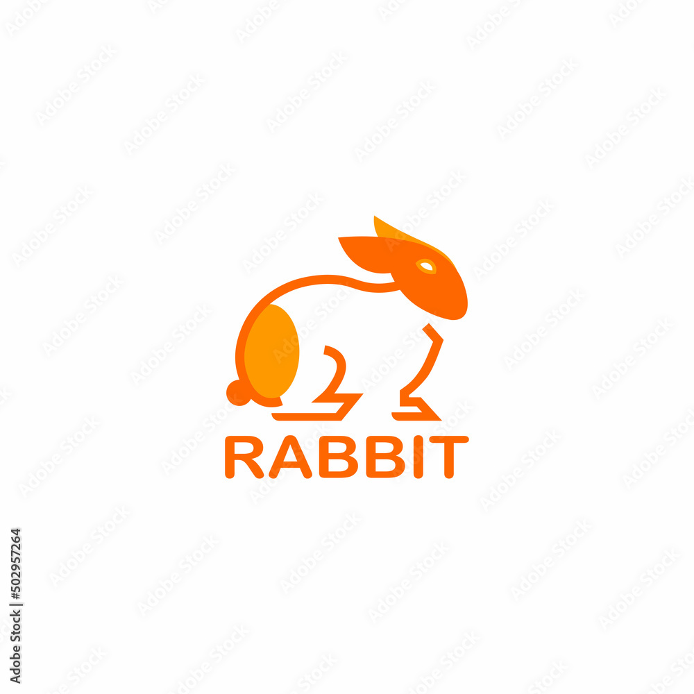 Fototapeta premium Rabbit logo