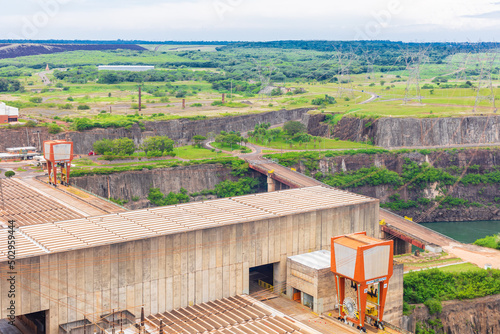  Partial view of the Binacional Itaipu hydroelectric Plant