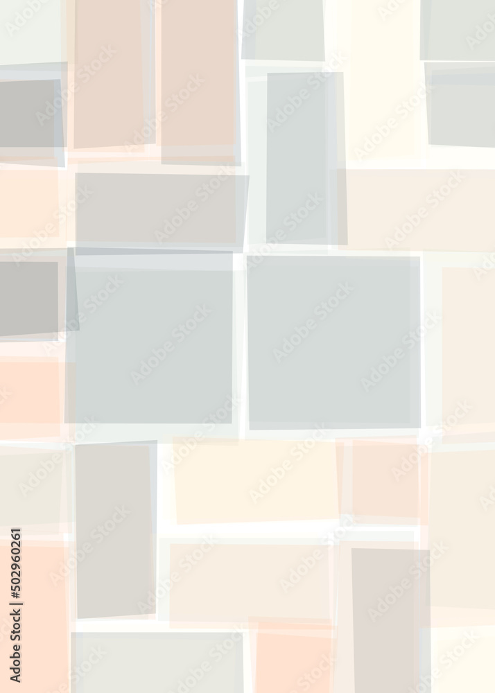 Obraz premium Offset Quads generative art background art illustration