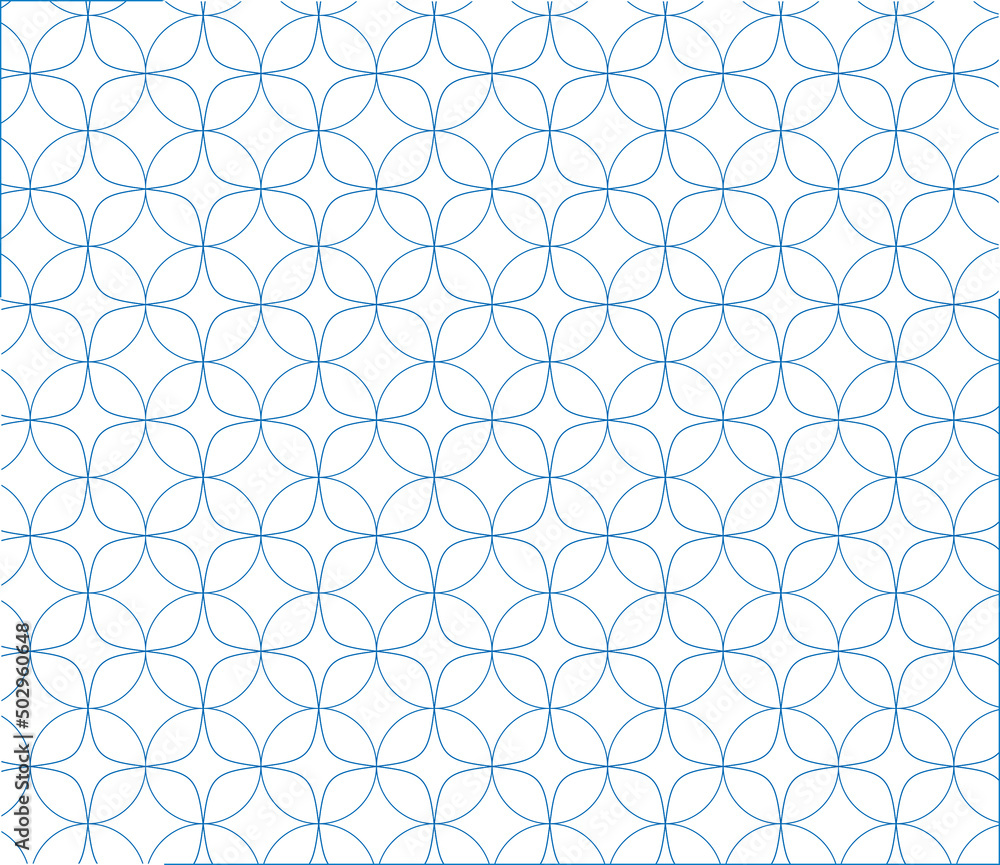 Naklejka premium 和模様「七宝」