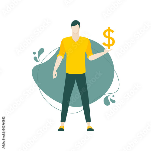 Digital business concept illustrations. Modern vector style for graphic and web design.