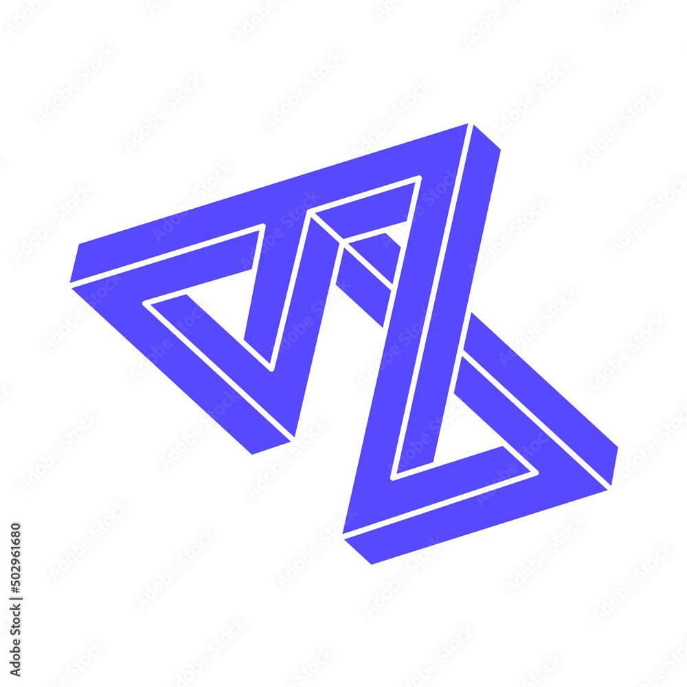 Illusion shapes. 3d geometry. Optical illusion figure. Sacred geometry. Logo. Illusion shapes. 3d geometry. Optical illusion figure. Sacred geometry. Logo.