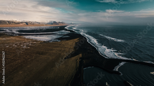 Black Beach in Iceland
