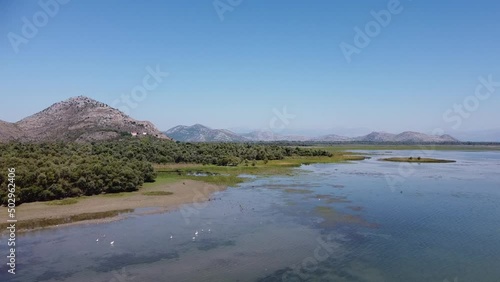 Skadar lake in the mountains