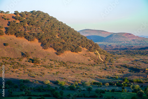 View of inactive Kula Volcano, country of Turkey photo