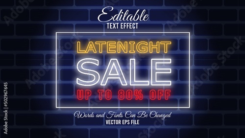 Late editable text effect