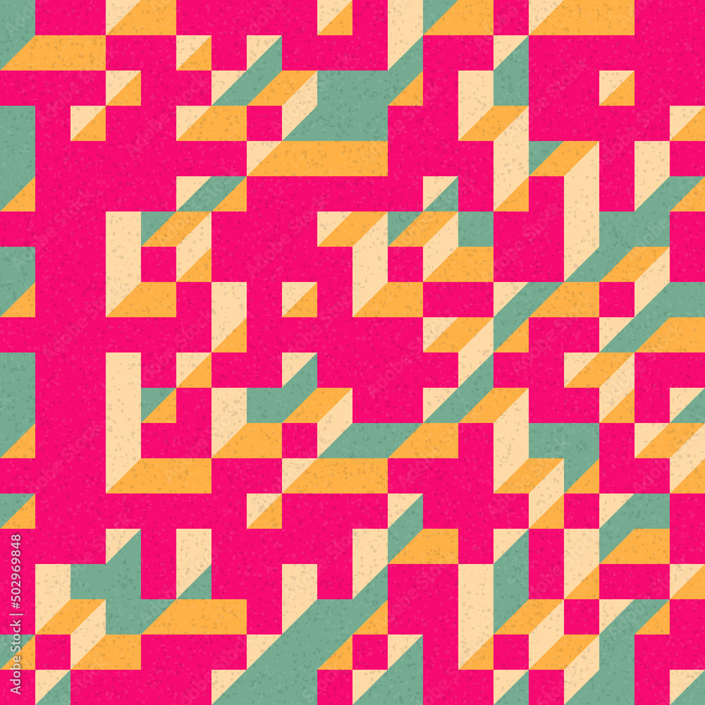 Implementation of Edward Zajec’s “Il Cubo” from 1971. Essentially a Truchet tile set of 8 tiles and rules for placement art illustration Implementation of Edward Zajec’s “Il Cubo” from 1971. Essentially a Truchet tile set of 8 tiles and rules for placement art illustration