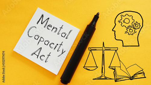 Mental capacity act is shown using the text photo