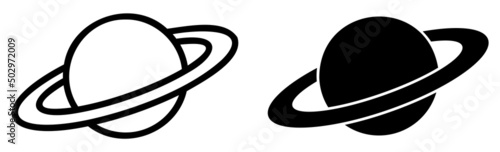 Planet saturn icons. Symbol for website design, logo, app, UI. Vector illustration, EPS10