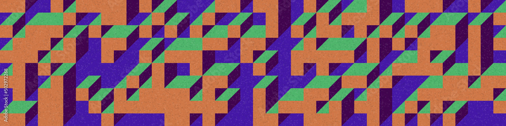 Implementation of Edward Zajec’s “Il Cubo” from 1971. Essentially a Truchet tile set of 8 tiles and rules for placement art illustration