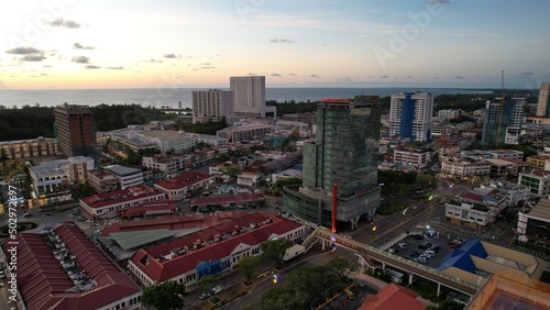Miri  Sarawak Malaysia - May 2  2022  The Landmark and Tourist Attraction areas of the of Miri City  with its famous beaches  rivers  city and scenic surroundings