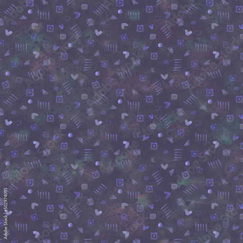 Background with an ornament. Raster illustration for wrapper, packaging, postcard or scrapbooking design. For printing on fabric or paper.
