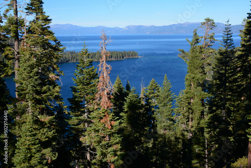 Scenic Inspiration Point Overlook On Lake Tahoe California