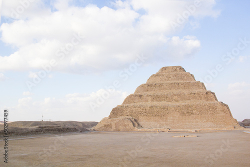 The Pyramid of Djoser  or Djeser and Zoser   or Step Pyramid in the Saqqara necropolis  Egypt