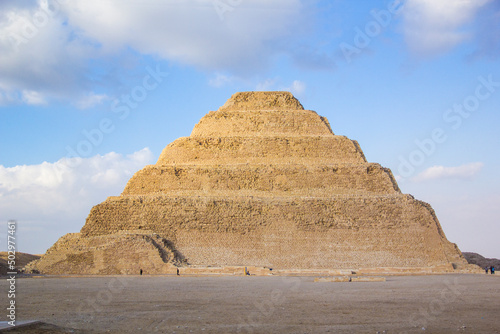 The Pyramid of Djoser  or Djeser and Zoser   or Step Pyramid in the Saqqara necropolis  Egypt