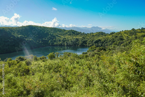 Scenic view of Kyungululu Crater lake  a crater lake in Mbeya  Tanzania