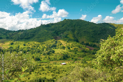 Scenic mountain landscapes against sky at Mbeya, Tanzania