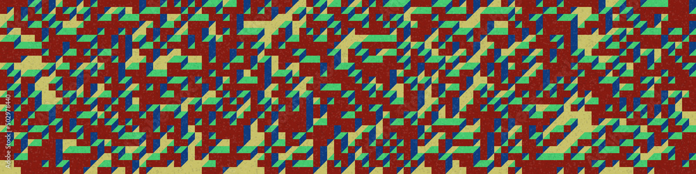Implementation of Edward Zajec’s “Il Cubo” from 1971. Essentially a Truchet tile set of 8 tiles and rules for placement art illustration Implementation of Edward Zajec’s “Il Cubo” from 1971. Essentially a Truchet tile set of 8 tiles and rules for placement art illustration