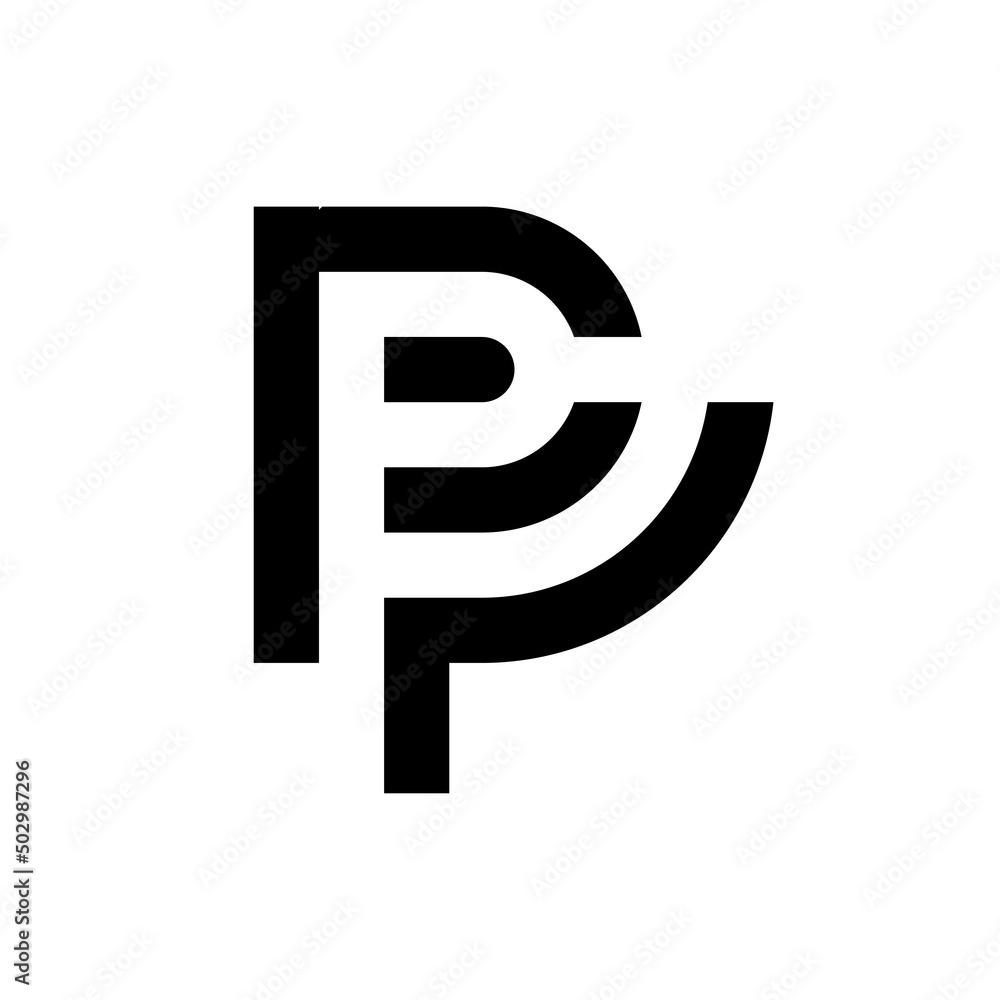 Letter PF creative monogram logo design Letter PF creative monogram logo design