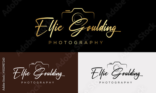 Camera photography logo icon vector template