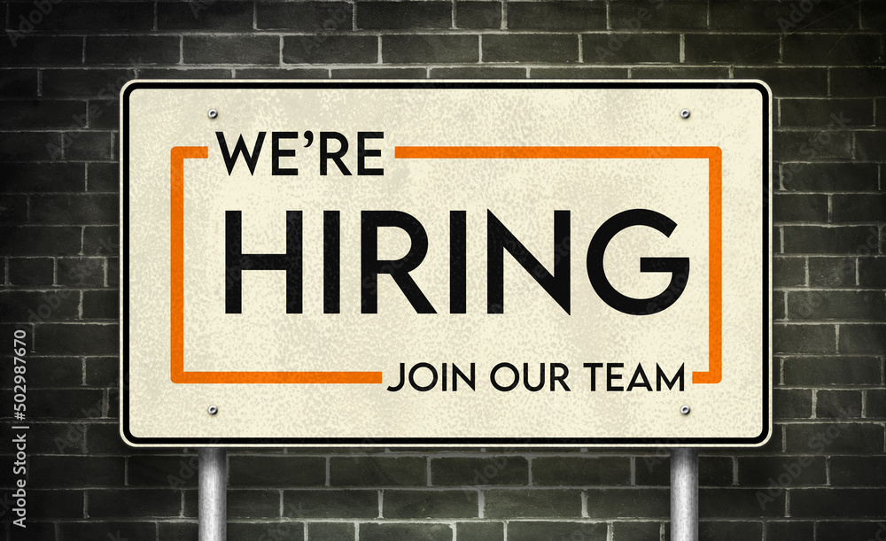 Fototapeta premium We are hiring - join our team